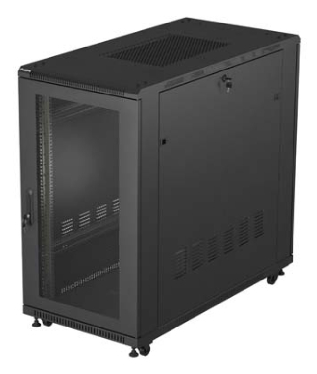 Lanberg FF01-6222-23B Armario Rack 22U Independiente Negro - Alta Capacidad y Seguridad