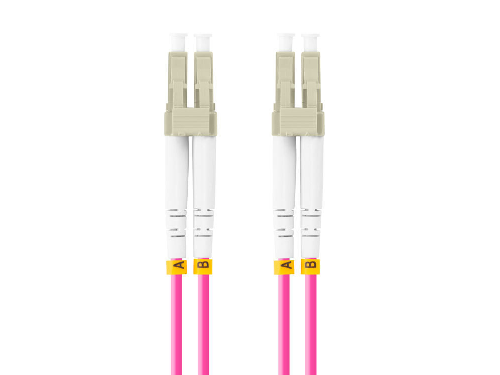 Lanberg FO-LULU-MD41-0010-VT Cable de fibra óptica e InfiniBand 1 m LC Violeta
