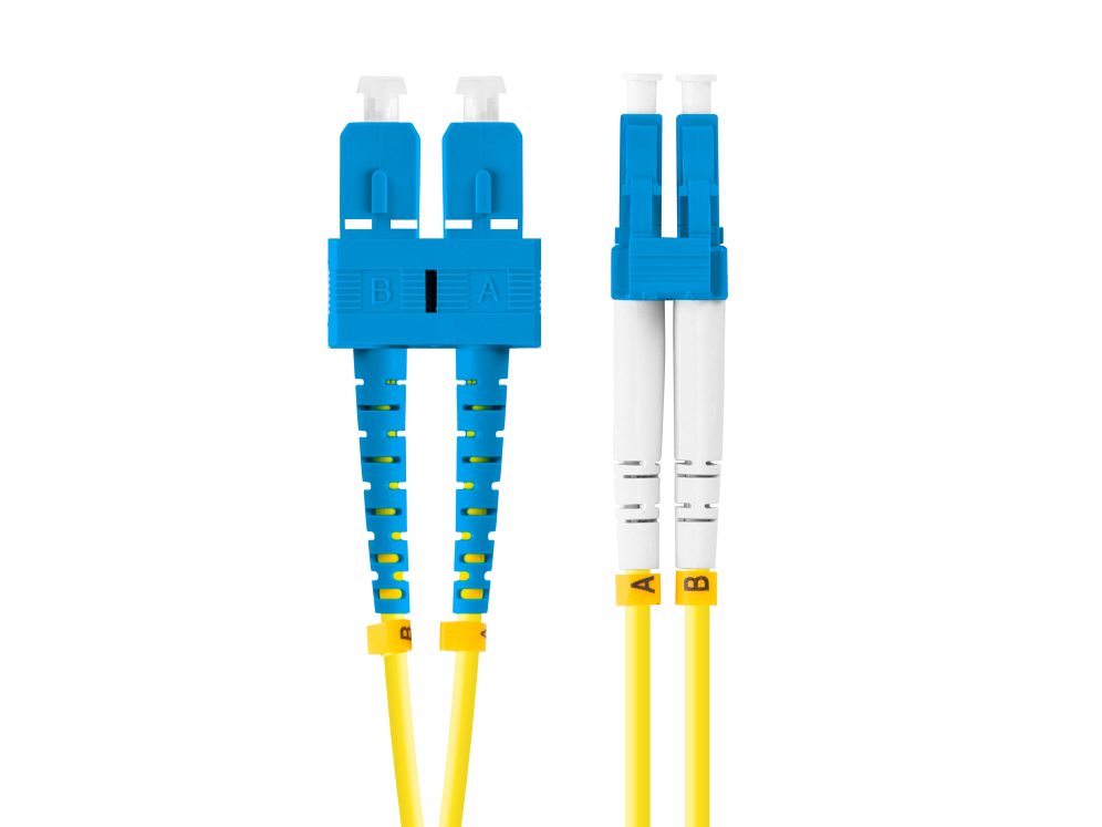 Lanberg FO-SULU-SD11-0010-YE Cable de fibra óptica e InfiniBand 1 m SC LC Amarillo