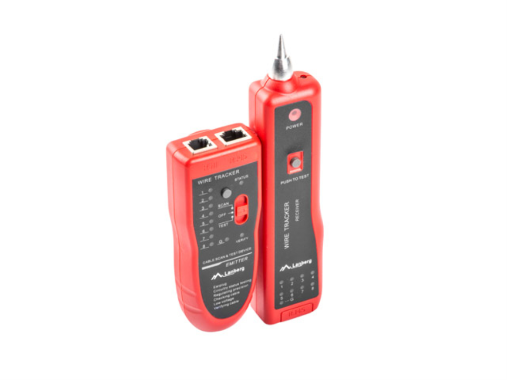 Lanberg NT-0501 comprobador de cables de red Negro, Rojo