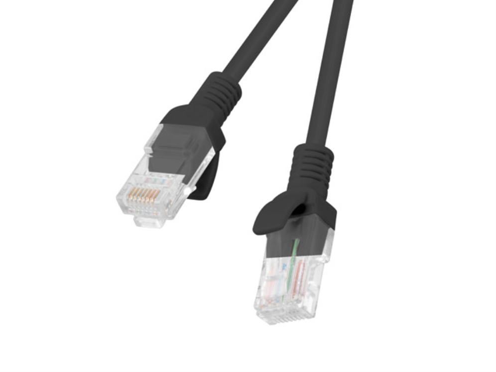 Lanberg PCU6-10CC-0300-BK cable de red Negro 3 m Cat6 U/UTP (UTP)