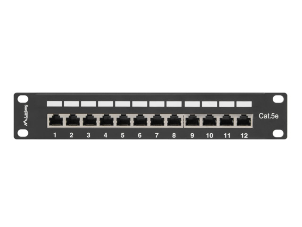 Lanberg PPF5-9012-B panel de parcheo 1U
