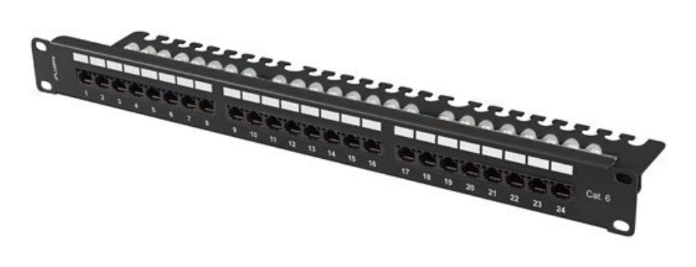 Lanberg PPU6-1124-B panel de parcheo 1U
