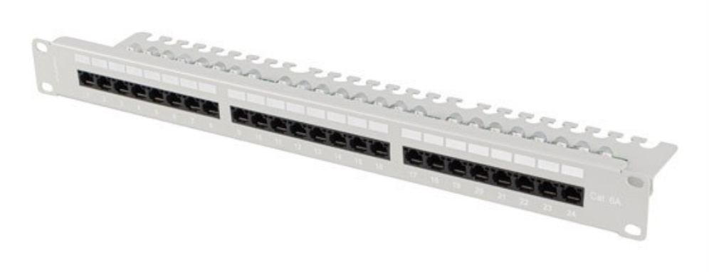 Lanberg PPUA-1124-S panel de parcheo 1U