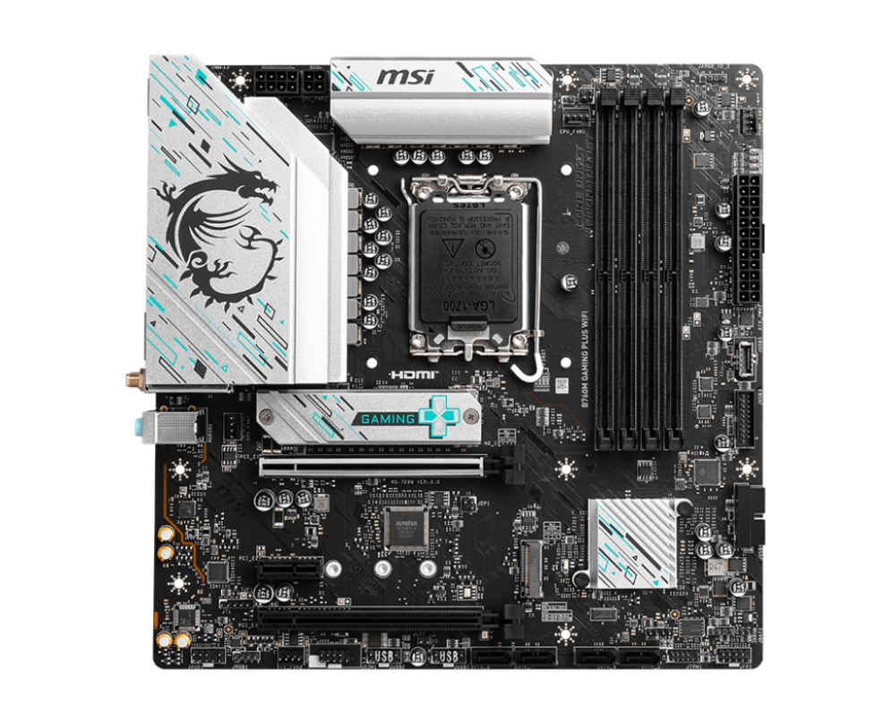 MSI B760M GAMING PLUS WIFI placa base Intel B760 LGA 1700 micro ATX