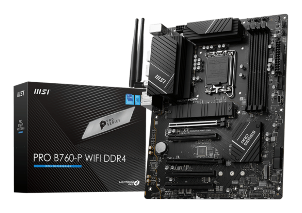 MSI PRO B760-P WIFI DDR4 placa base LGA 1700 ATX