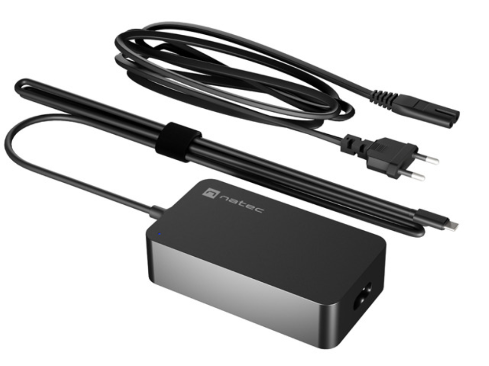 NATEC Grayling USB-C 45W Adaptador e Inversor de Corriente Universal Negro
