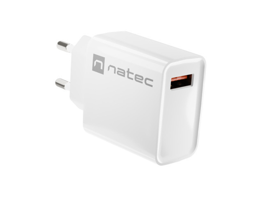 NATEC RIBERA Universal Blanco Corriente alterna Carga rápida Interior