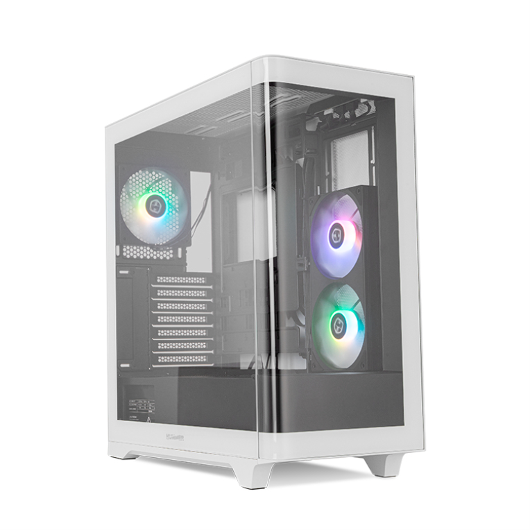 NOX Hummer ETHER Midi Tower Negro, Blanco