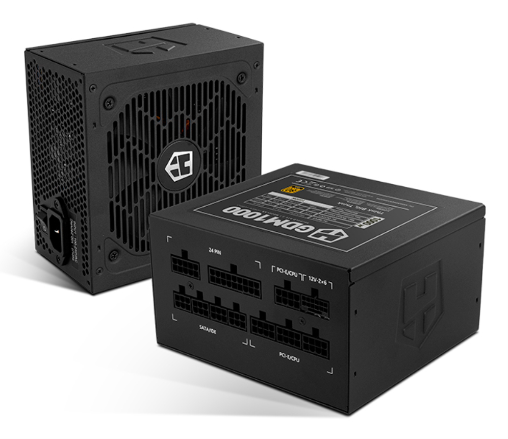 NOX Hummer GDM 1000W GOLD unidad de fuente de alimentación 20+4 pin ATX ATX Negro