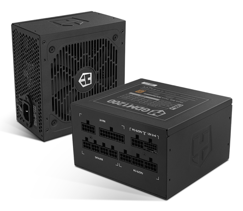 NOX Hummer GDM 1200W GOLD unidad de fuente de alimentación 20+4 pin ATX ATX Negro