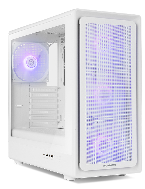NOX Hummer NXHUMMERAEROWH carcasa de ordenador Midi Tower Blanco