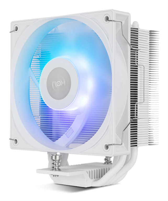 NOX Hummer NXHUMMERR400ARGBWH sistema de refrigeración para ordenador Procesador Ventilador 12 cm Blanco