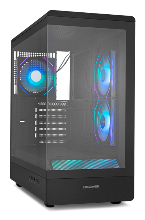 NOX Hummer NXHUMMERSIGNALBK carcasa de ordenador Midi Tower Negro