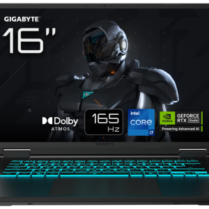 Portátil Gaming GIGABYTE A16 CTHI3PT894SD i7 DDR5 RTX 5050 16" Negro