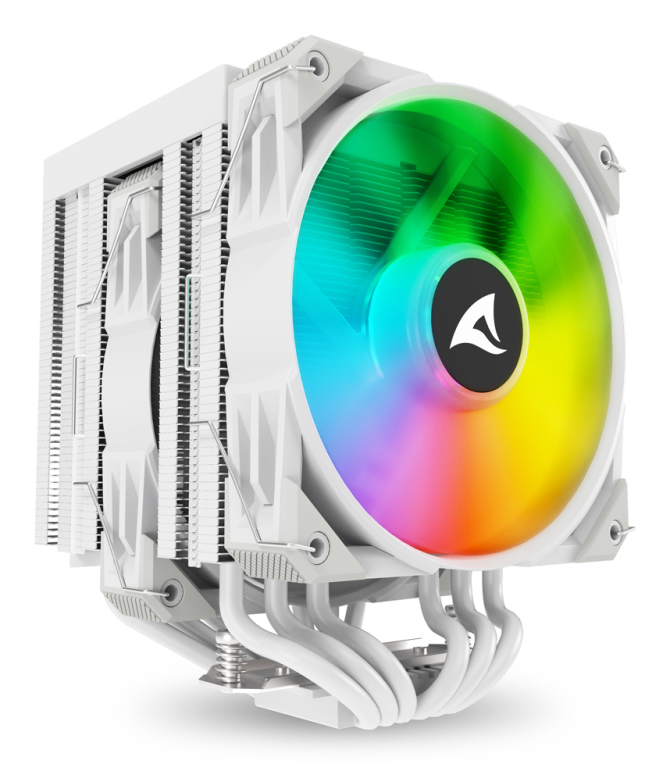 Sharkoon A60 RGB Refrigerador de Aire para Procesador 12 cm Blanco