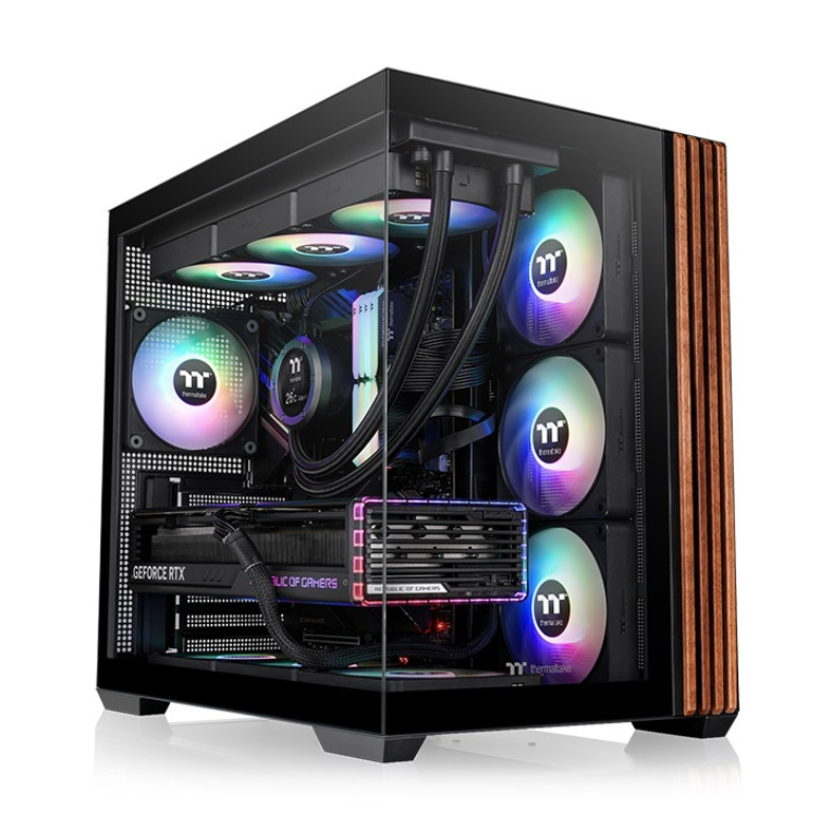 Thermaltake View 380 WS ARGB Midi Tower Negro con Panel de Vidrio Templado y Iluminación RGB