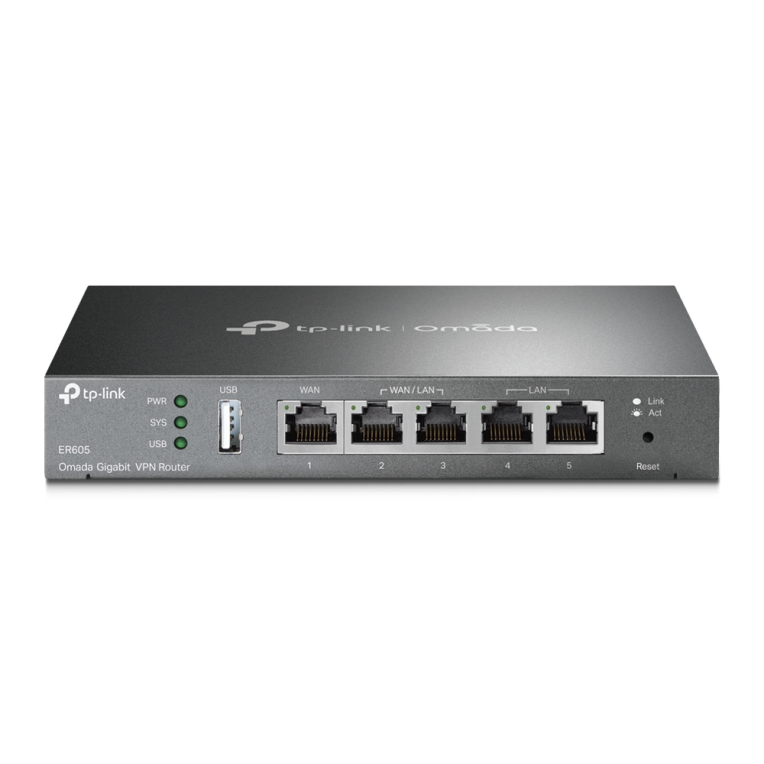 TP-Link Omada ER605 router Gigabit Ethernet Negro