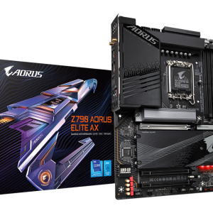 GIGABYTE Z790 AORUS ELITE AX Placa base - Soporta CPUs Intel Core de 14ª generación, 16*+2+1 fases de VRM digital, hasta 7600MHz DDR5 (OC), 4xPCIe 4.0 M.2, Wi-Fi 6E, LAN de 2.5GbE, USB 3.2 Gen 2x2
