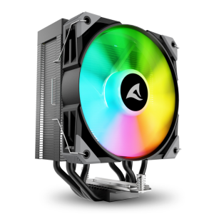 Sharkoon A40 RGB Procesador Refrigerador de aire 12 cm Negro 1 pieza(s)