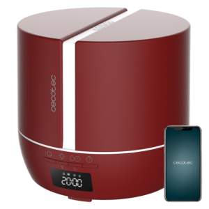 Cecotec 05645 Difusor de Aroma con Tanque Plástico Rojo y Blanco