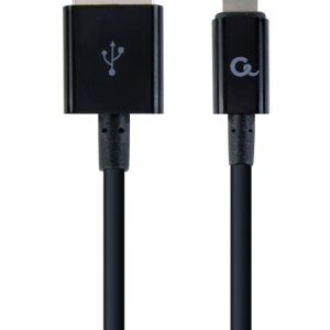 Cablexpert CC-USB2P-AMLM-1M cable de conector Lightning Negro