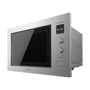 Cecotec 01400 microondas Negro, Acero Microondas con grill Integrado 25 L 1320 W