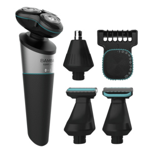 Cecotec Bamba PrecisionCare Máquina de Afeitar Rotativa Recortadora Negro Gris Turquesa