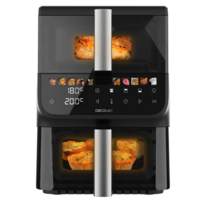 Cecotec Cecofry DuoLevel 10000 DuoSize Window Doble 10 L Independiente 2000 W Freidora de aire caliente Negro