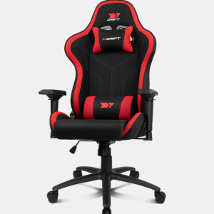 DRIFT DR110BR silla para videojuegos Butaca para jugar Asiento acolchado Negro, Rojo
