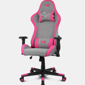 DRIFT DR90 PRO Silla para videojuegos de PC Asiento acolchado Gris, Rosa