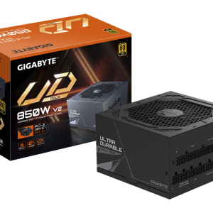 GIGABYTE UD850GM PG5 V2 Fuente de Alimentación – PCIe Gen 5.1, 80 PLUS Gold, Diseño completamente modular, Ventilador de 120 mm, Compatible con ATX 3.1, Enchufe EU