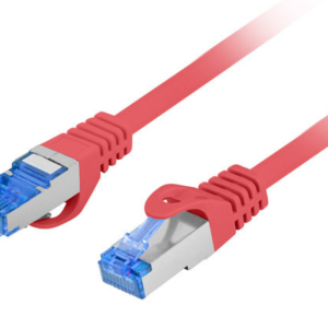 Lanberg PCF6A-10CC cable de red Rojo 0,5 m Cat6a S/FTP (S-STP)