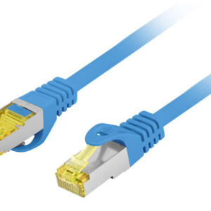 Lanberg PCF6A-10CU-0050-B cable de red Azul 0,5 m Cat6a S/FTP (S-STP)