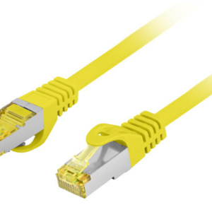 Lanberg PCF6A-10CU-0050-Y cable de red Amarillo 0,5 m Cat6a S/FTP (S-STP)