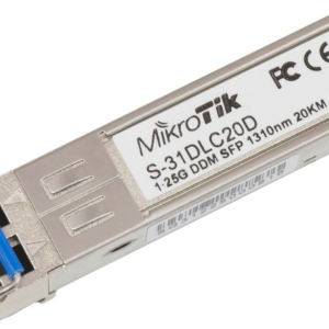 Mikrotik S-31DLC20D red modulo transceptor 1250 Mbit/s SFP 1310 nm
