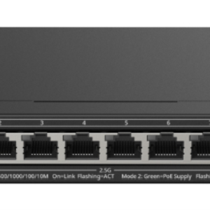 Ruijie Networks RG-ES209MG-P switch Gestionado L2 2.5G Ethernet (100/1000/2500) Energía sobre Ethernet (PoE) Negro