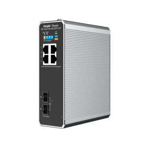 Ruijie Networks RG-NIS2100 Gestionado L2 Gigabit Ethernet (10/100/1000) Energía sobre Ethernet (PoE) Negro, Acero inoxidable
