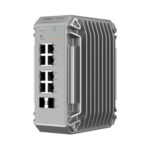 Ruijie Networks RG-NIS3100-8GT2SFP-HP switch Gestionado L2 Gigabit Ethernet (10/100/1000) Energía sobre Ethernet (PoE) Gris