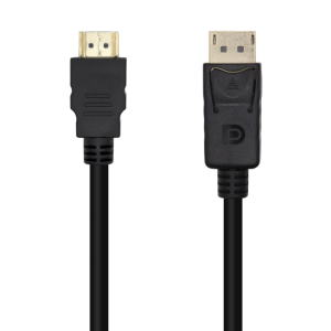 AISENS Cable Conversor DisplayPort a HDMI 5m Negro – Alta Definición y Compatibilidad Total
