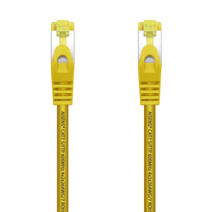AISENS Cable De Red Latiguillo RJ45 LSZH Cat.7 600 MHz S/FTP PIMF AWG26, Amarillo, 2.0 m