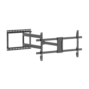 AISENS Soporte Pro Giratorio, Inclinable y Nivelable para Monitor/TV 43"-80" 50kg Negro