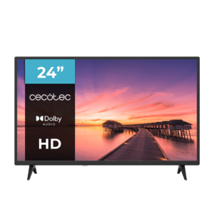 Cecotec 02610 Televisor HD 61 cm (24") Negro - Imagen Nítida y Diseño Compacto