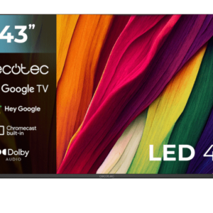Cecotec ALU40043 43" 4K Ultra HD Smart TV Negra con Pantalla de 109,2 cm