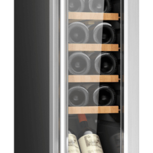 Cecotec Bolero GrandSommelier 1250 - Nevera de Vino Independiente Negra de Acero Inoxidable para 12 Botellas