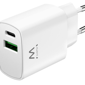 Ewent EW1321_R1 Cargador Universal Blanco con Carga Rápida para Dispositivos Móviles