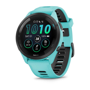 Garmin Forerunner 265 3,3 cm (1.3") AMOLED 46 mm Digital 416 x 416 Pixeles Pantalla táctil Negro, Azul Wifi GPS (satélite)