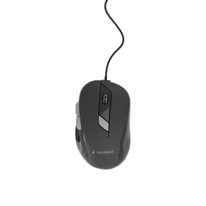 Gembird MUS-6B-01 ratón Oficina Ambidextro USB tipo A Óptico 1600 DPI