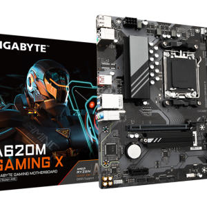 GIGABYTE A620M GAMING X Placa base - Soporta CPUs AMD Ryzen 8000, VRM digital de 8+2+1 fases, hasta 8000MHz DDR5 (OC), 1xPCIe 4.0 M.2, LAN GbE, USB 3.2 Gen 2