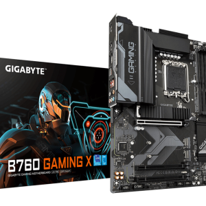 GIGABYTE B760 GAMING X Placa Base - Compatible con procesadores Intel Core de 14ª generación, VRM digital de 8+1+1 fases, hasta 7600MHz DDR5 (OC), 3x PCIe 4.0 M.2, 2.5GbE LAN, USB 3.2 Gen 2